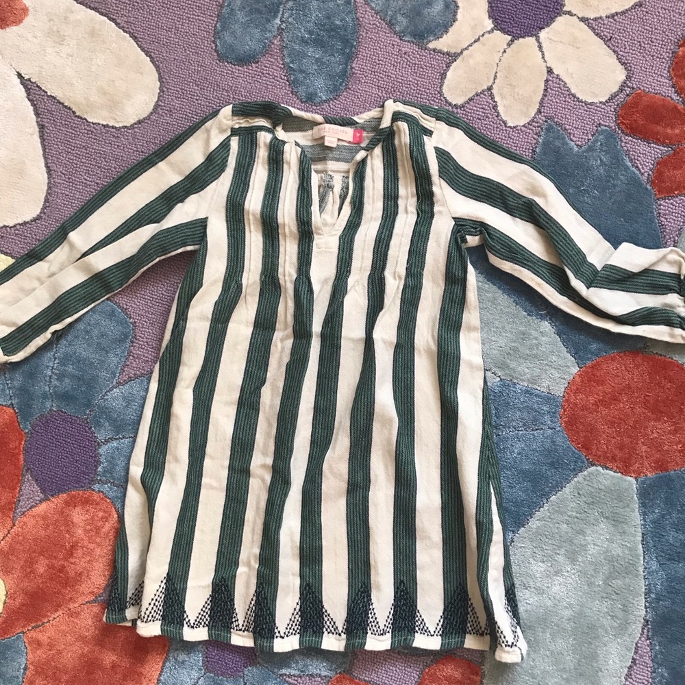 Pink Chicken cabana striped pullover
